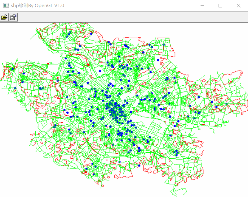 OpenGL绘制shp文件