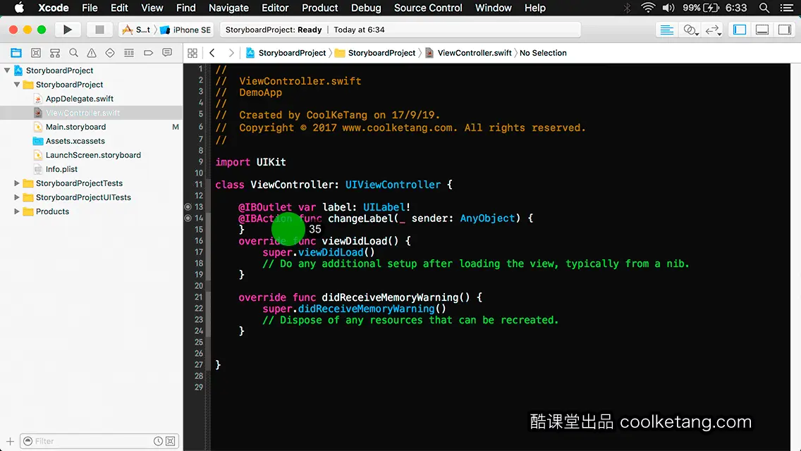 互动教程 for Xcode9 & Swift4-酷课堂