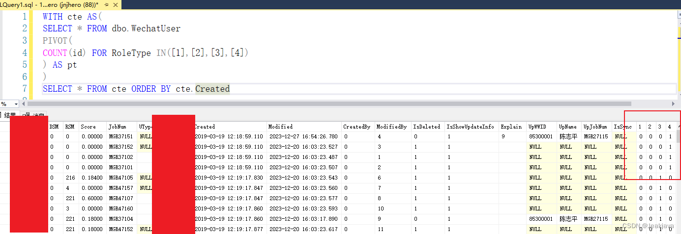 SQL Server中PIVOT 和 UNPIVOT的使用_sql server unpivot-CSDN博客