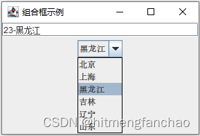 Java Swing组件：组合框