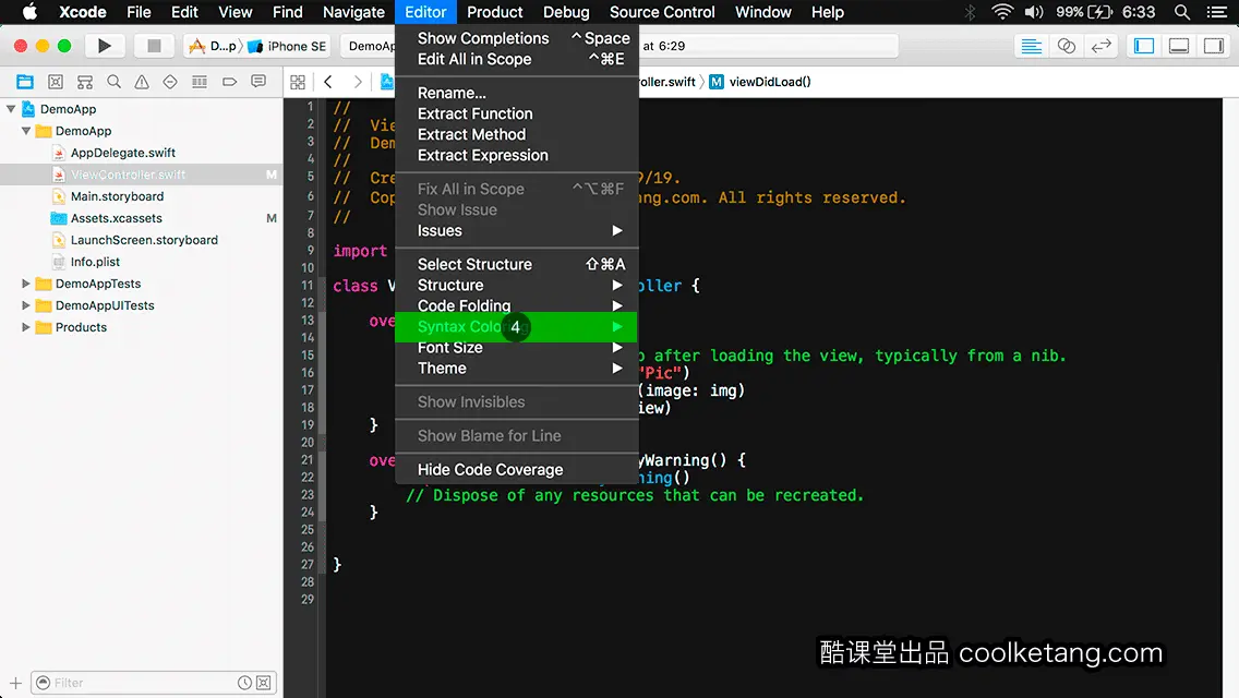 互动教程 for Xcode9 & Swift4-酷课堂
