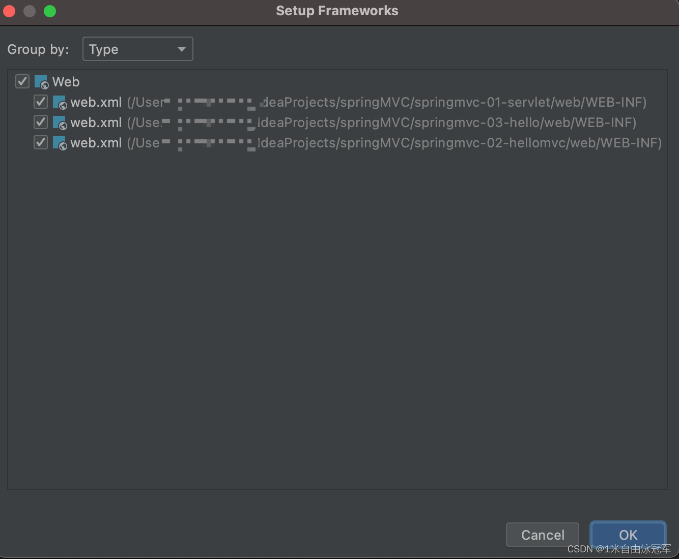 setup frameworks