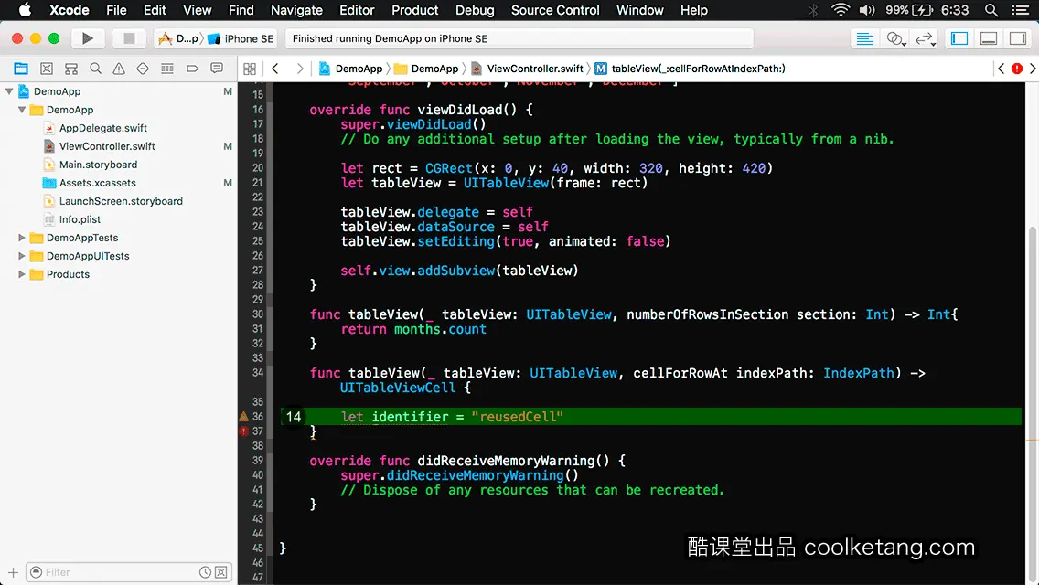 互动教程 for Xcode9 & Swift4-酷课堂
