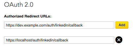 Sample OAuth2.0 callback value