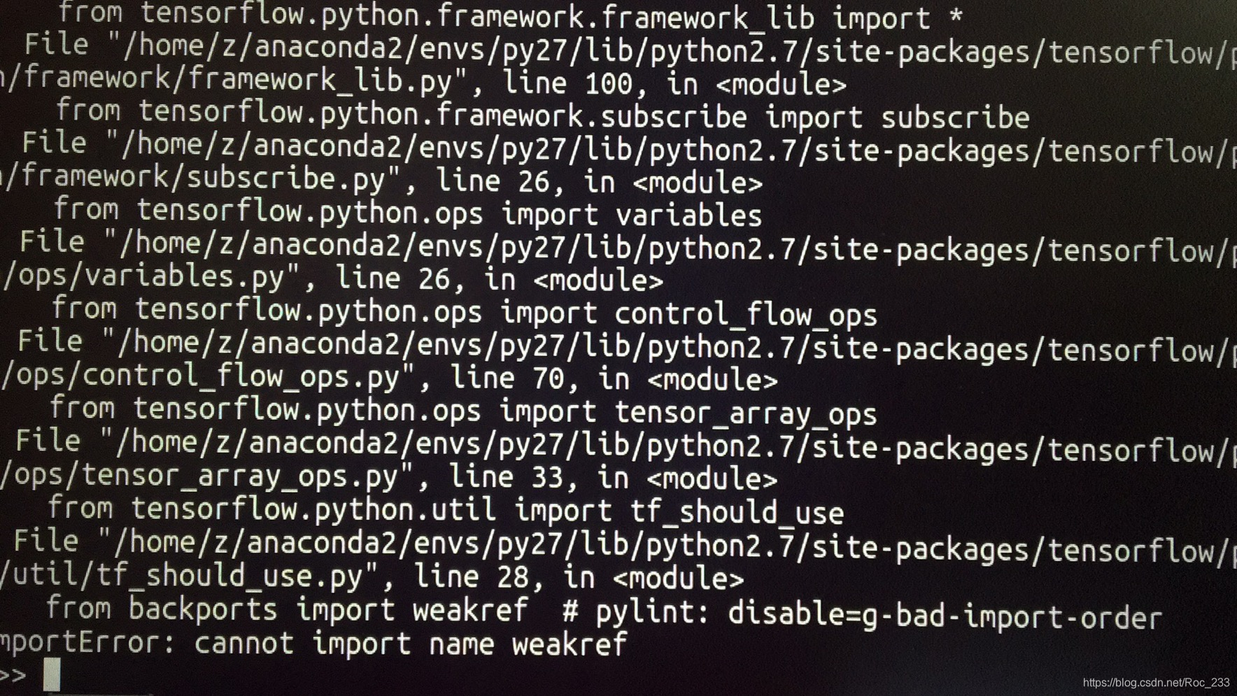 tensorflow-gpu==1.3.0报错