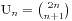 U_n = {2n\choose n + 1}