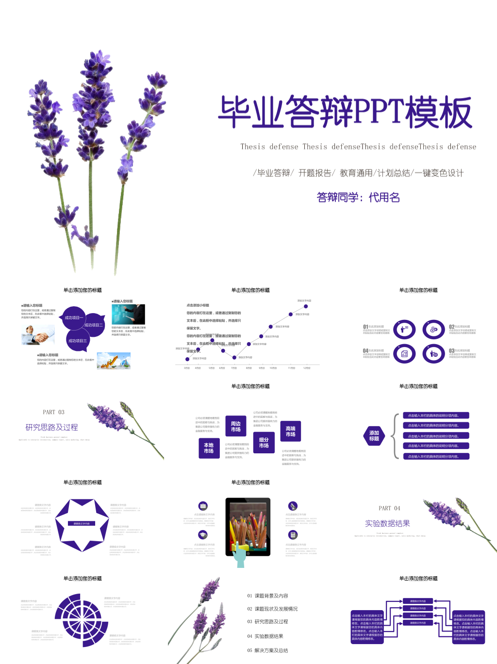 毕业答辩PPT模板