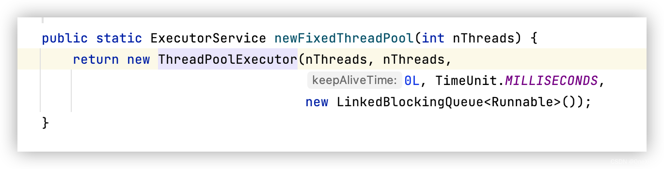 newFixedThreadPool 实现