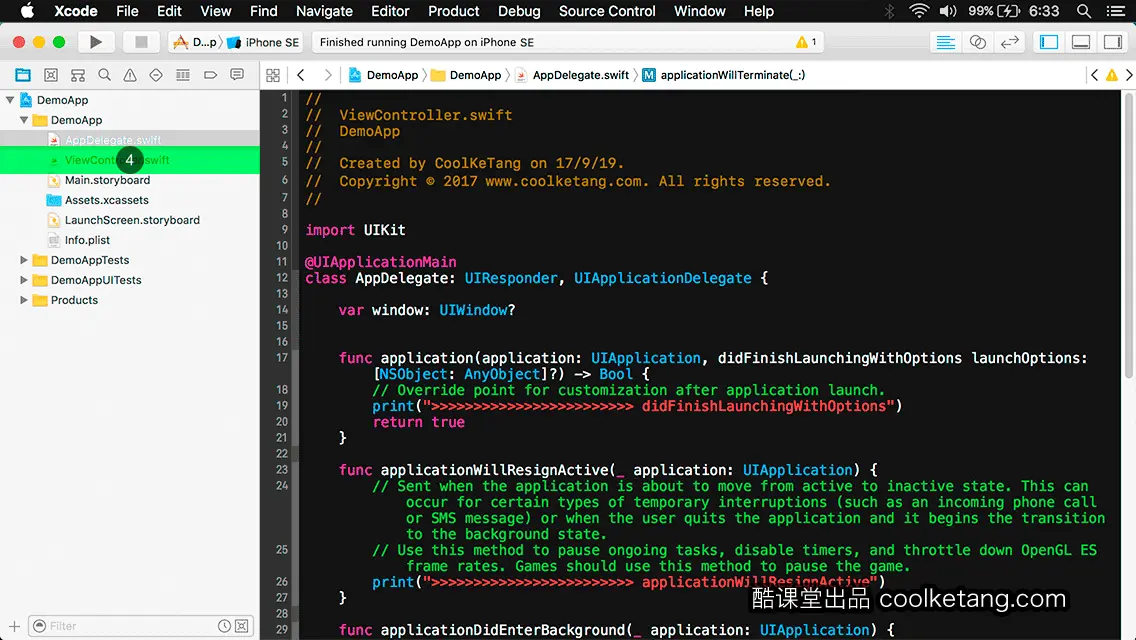 互动教程 for Xcode9 & Swift4-酷课堂