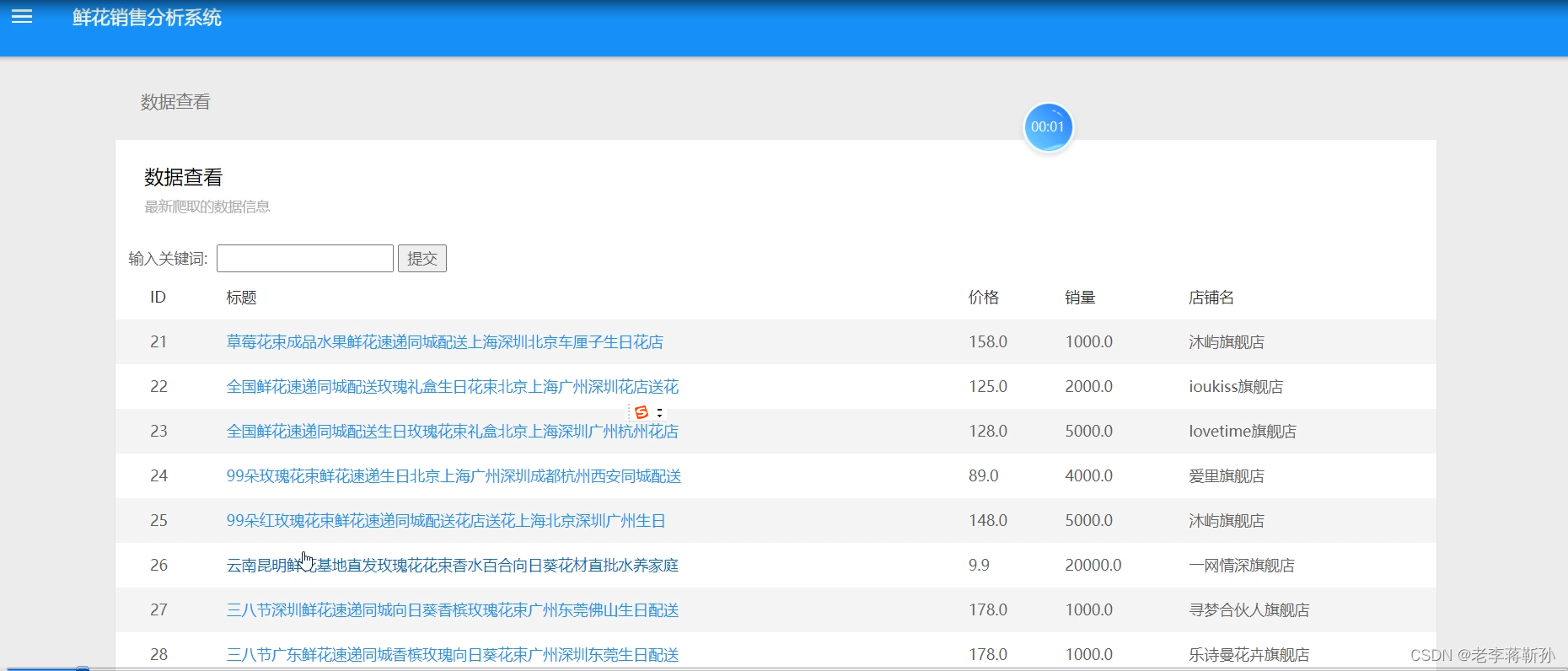 flask+鲜花销售可视化-CSDN博客