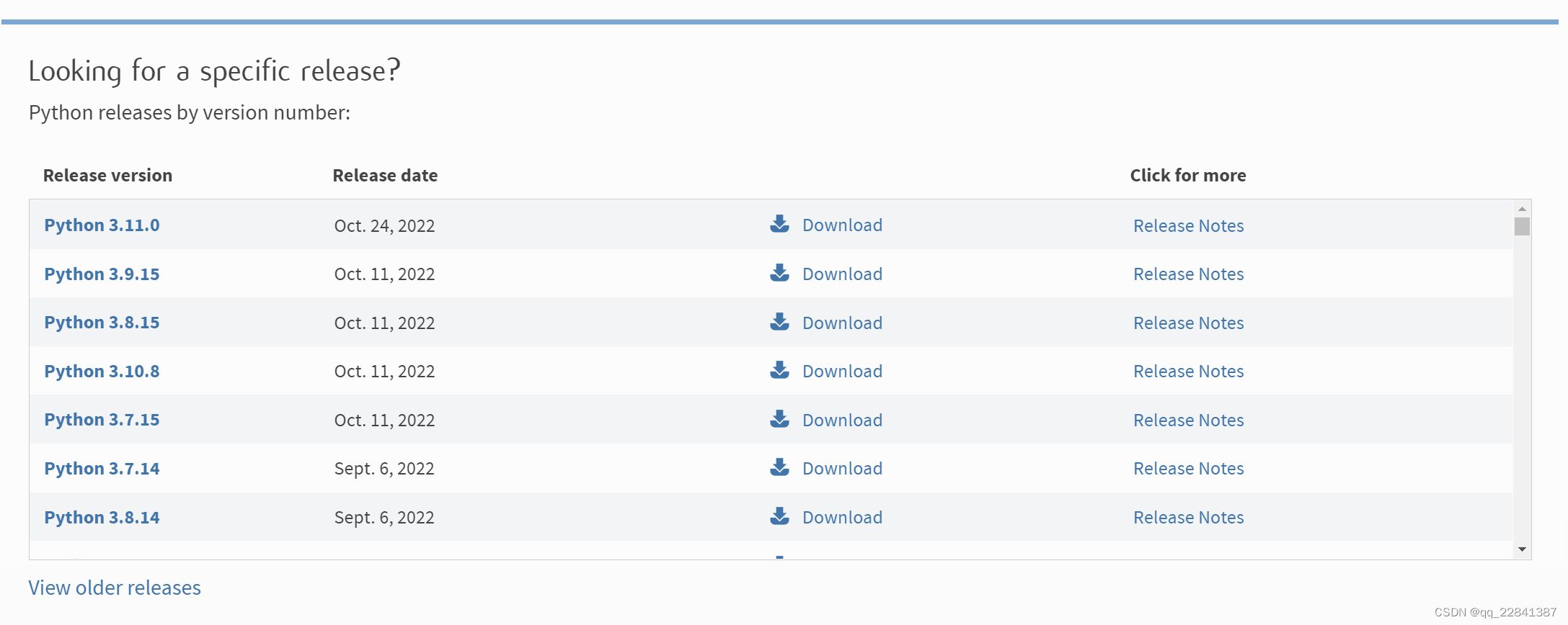 选择 Python 版本