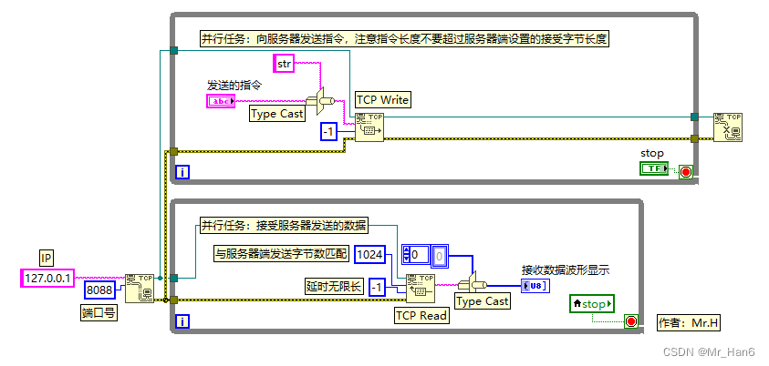 TCP/IP开发实例（Python与LabVIEW的TCP通信）_labview 2018 tcpip 案例-CSDN博客