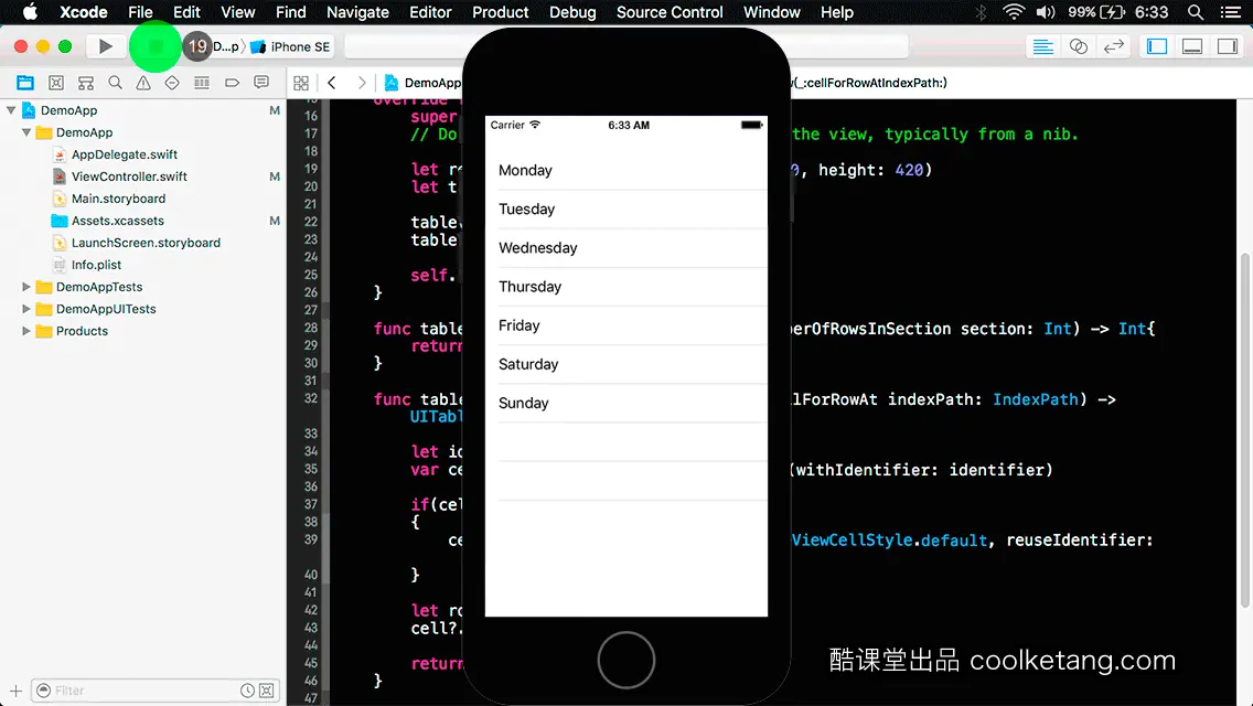 互动教程 for Xcode9 & Swift4-酷课堂