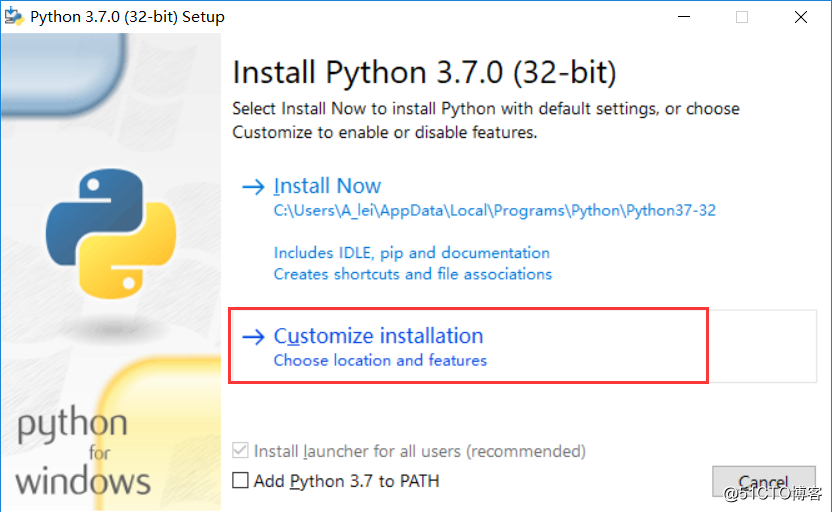 windows上安装python3.7教程以及环境变量配置