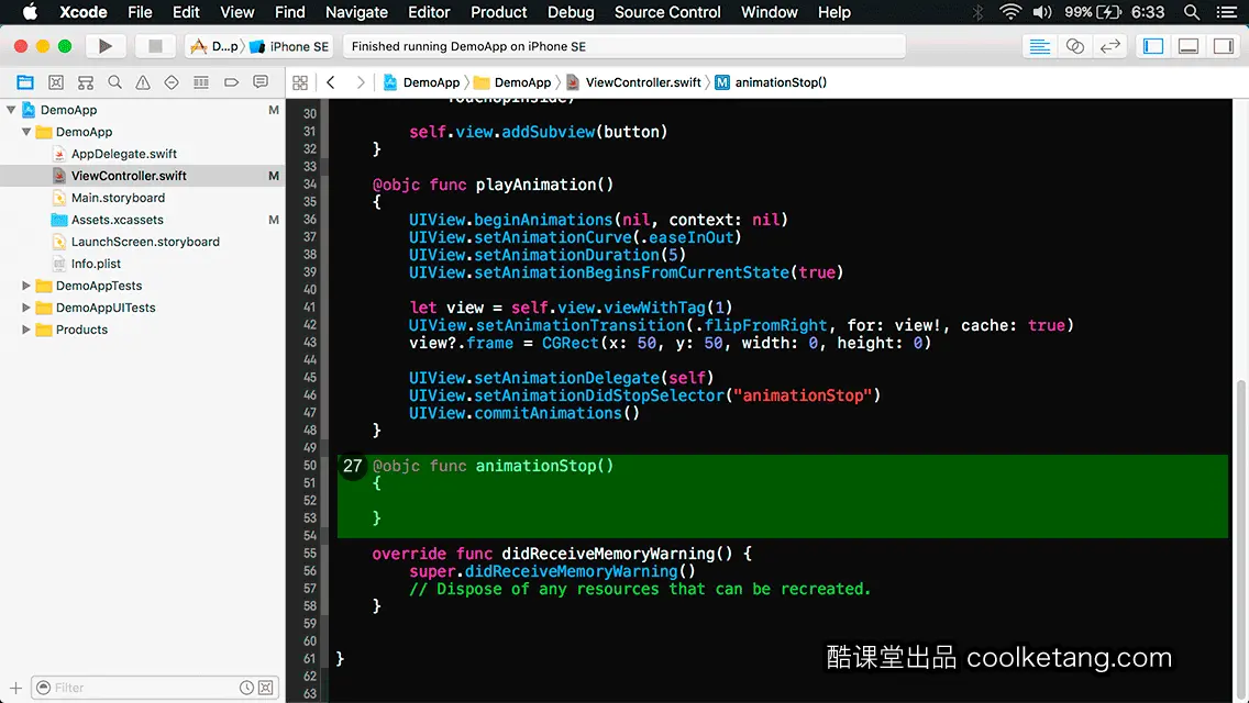 互动教程 for Xcode9 & Swift4-酷课堂