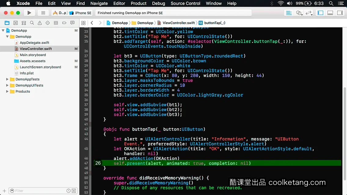 互动教程 for Xcode9 & Swift4-酷课堂