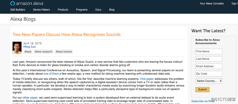 AWS研究人员找到改善Alexa语音和声音辨识