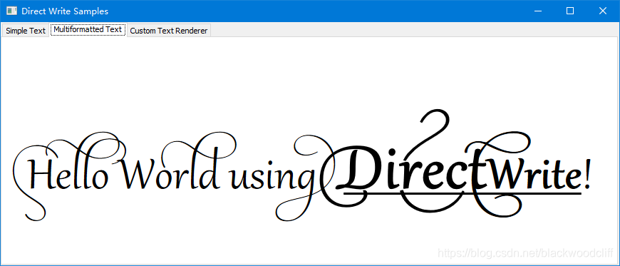 DirectWrite Hello World 示例简化版_microsoft directwrite-CSDN博客