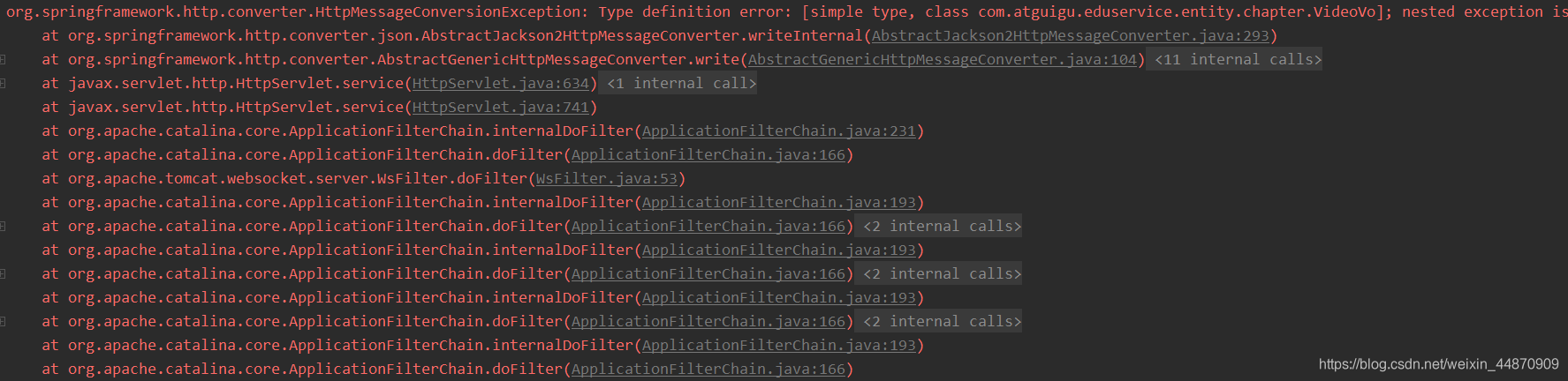 【error处理】org.springframework.http.converter ...