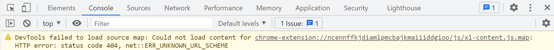 DevTools failed to load source map: Could not load content for chrome ...