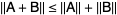 ||A+B||<=||A||+||B||