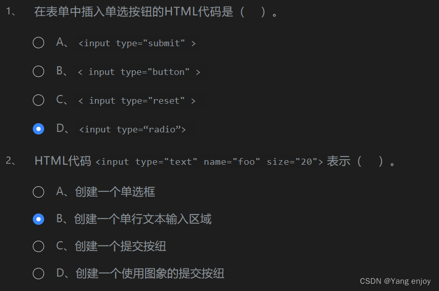HTML表单元素：输入控件与提交重置功能详解,-CSDN博客