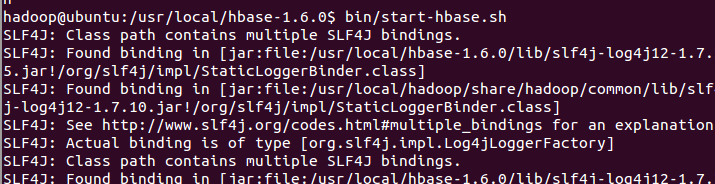 cd /usr/local/hbase                bin/start-hbase.sh