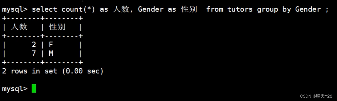 MySQL数据库单表查询中查询条件的写法