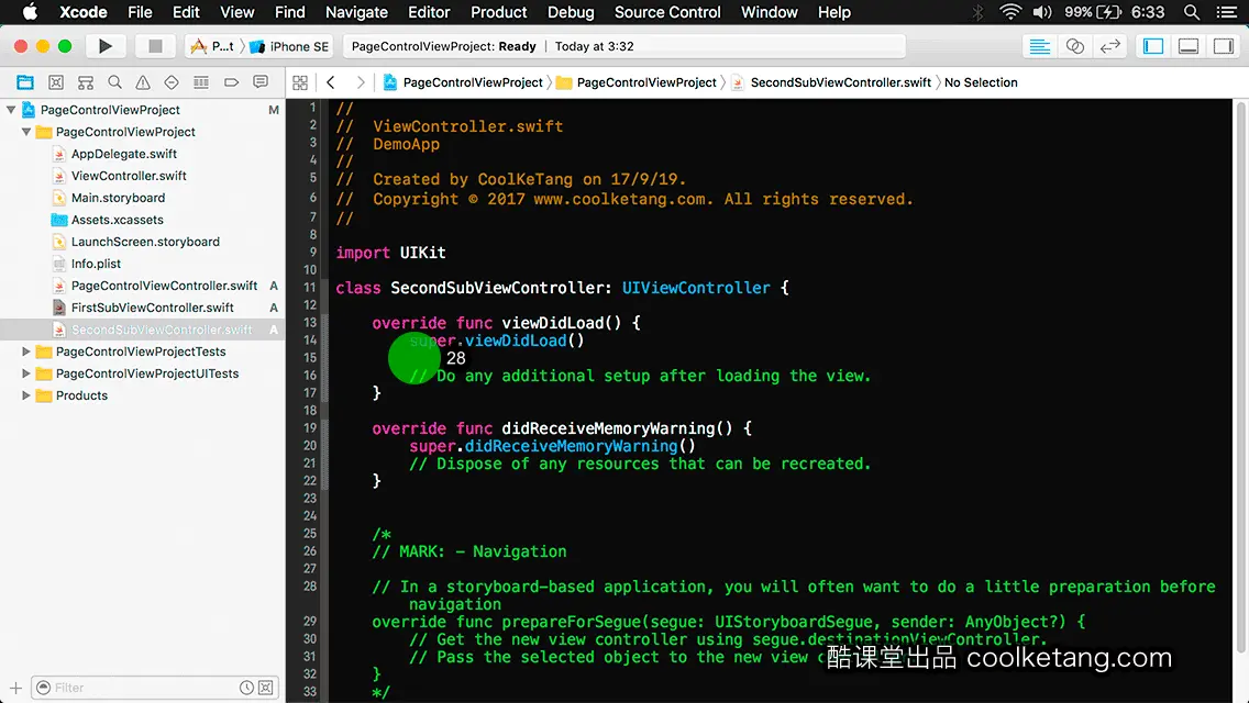 互动教程 for Xcode9 & Swift4-酷课堂