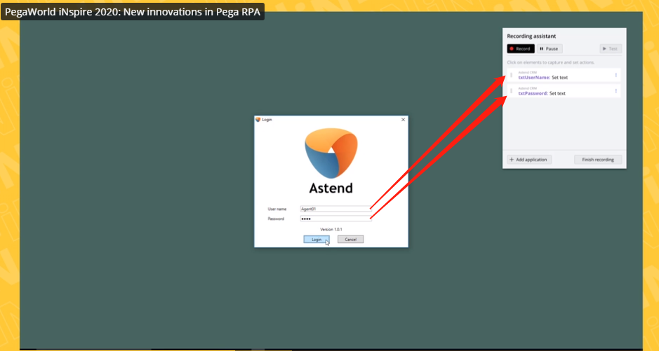 录制Astend CRM Login