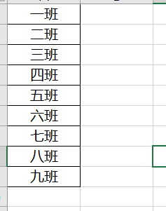 班级的数据