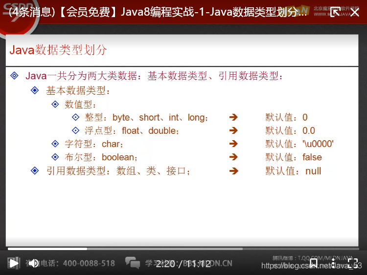 java数据类型