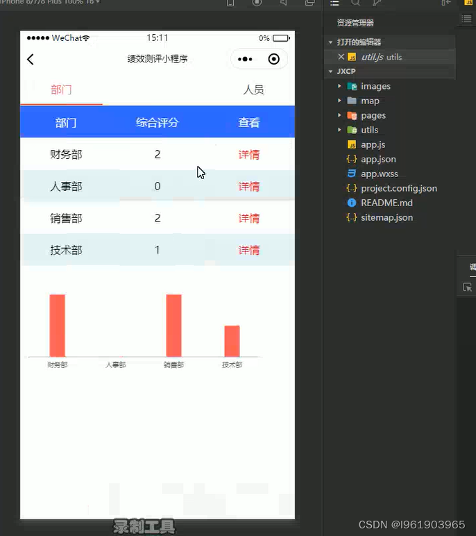 Java绩效测评小程序