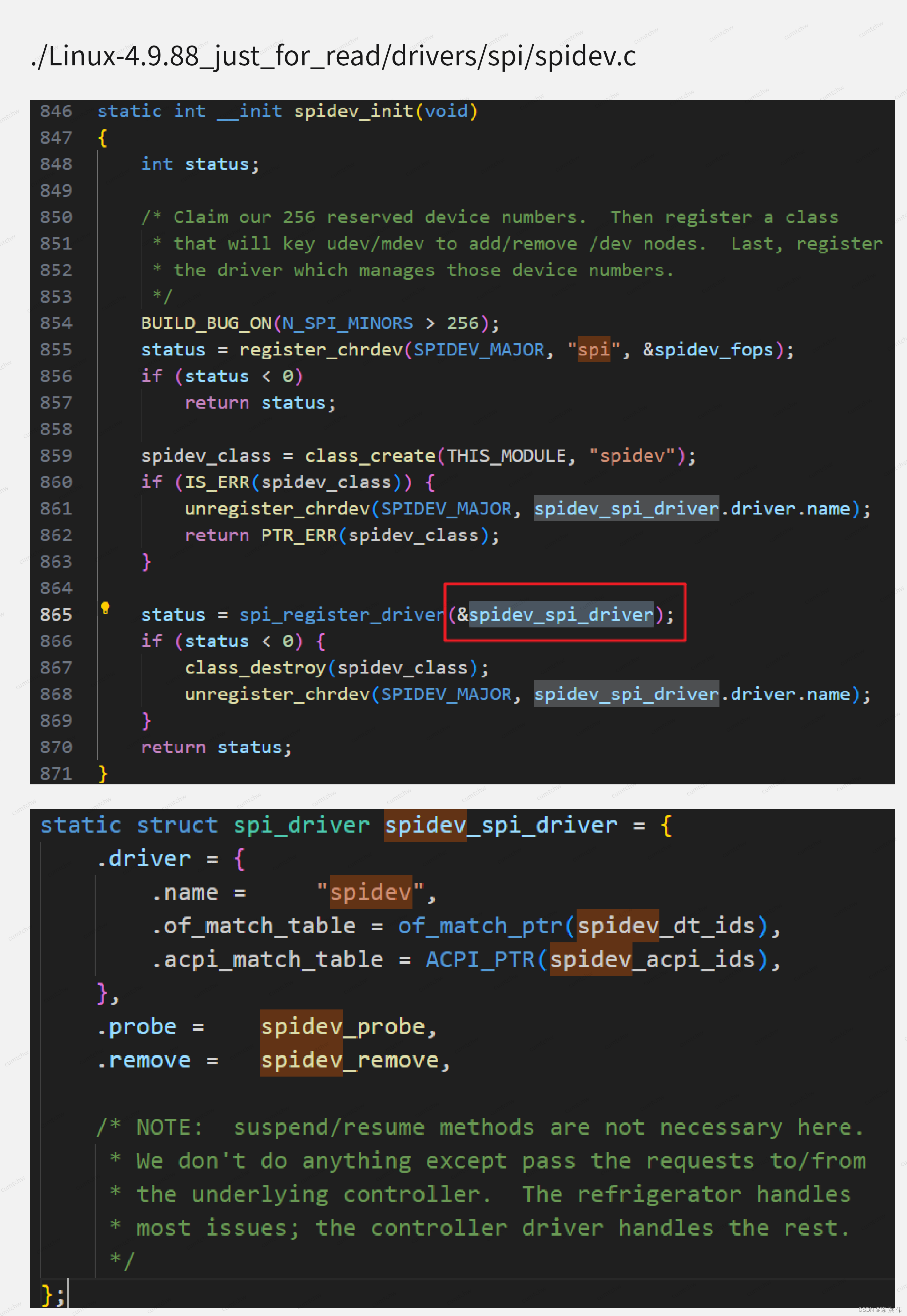 Linux内核SPI子系统驱动框架详解_linux spi驱动框架-CSDN博客