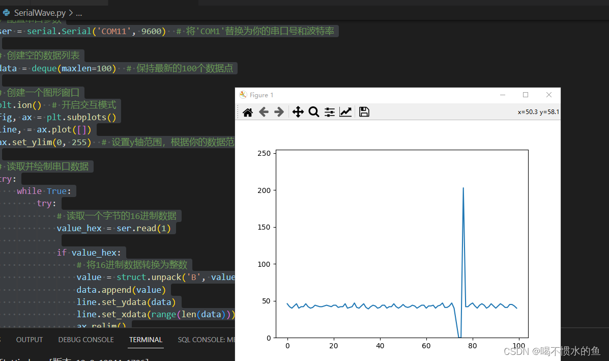 python串口采集数据绘制波形图_python com口生成图片-CSDN博客