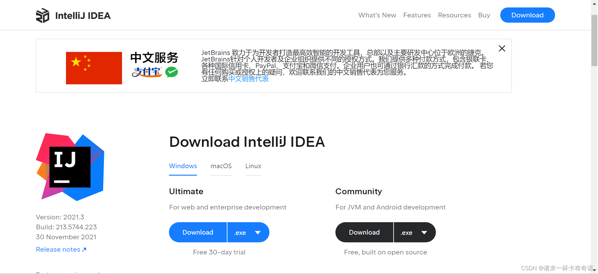IntelliJ IDEA下载指南-CSDN博客