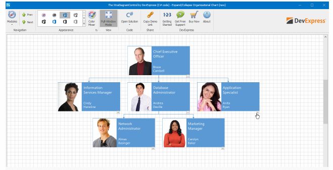 【DevExpress v17.1新功能预告】WinForms和WPF Diagram控件 - Pan Tool_devexpress wpf ...