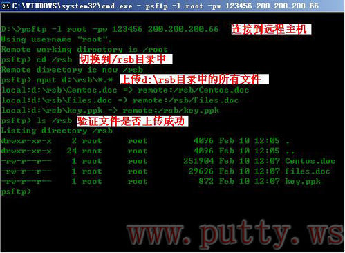 怎样使用putty中PSCP、PSFTP的实际应用