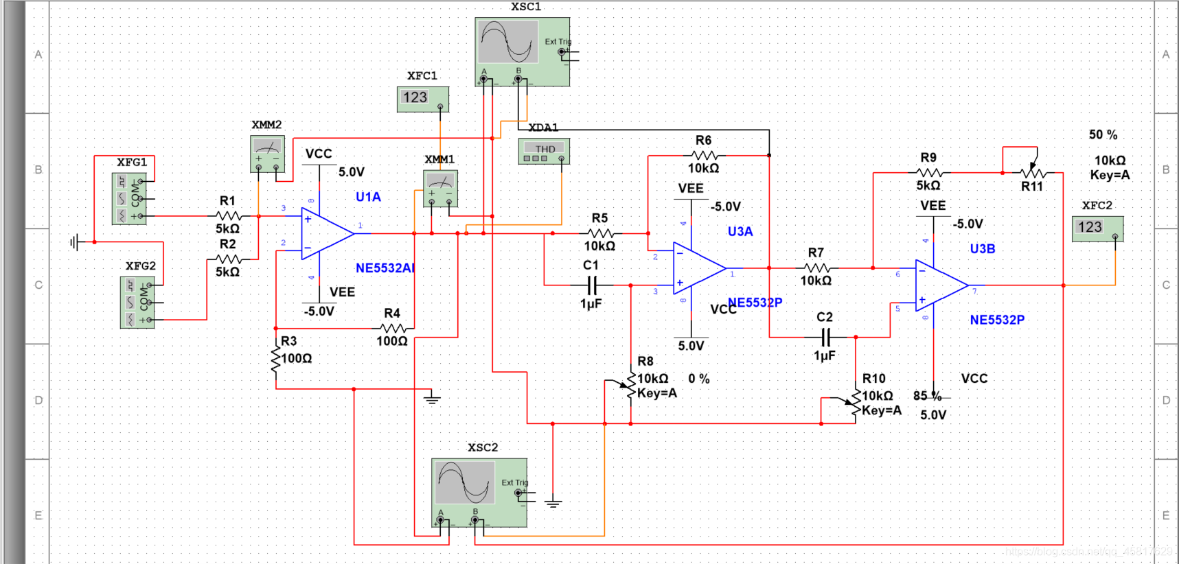 加法器与移相器基于NE5532芯片的设计_ne5532加法器-CSDN博客