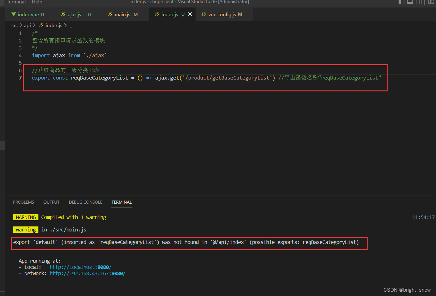 (0 , _api_index__WEBPACK_IMPORTED_MODULE_3__.default) is not a function ...
