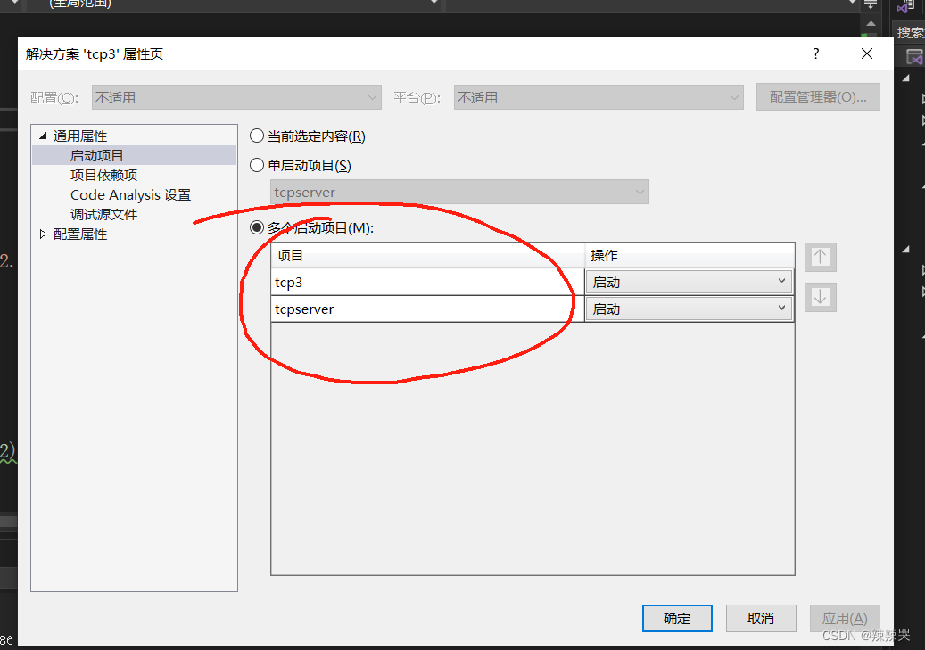 Windows visual stdio tcp/udp 单个解决方案内有两个项目，如何同时运行或者选择运行_visual studio怎么 ...