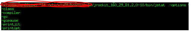 jrokit查看内存的命令
