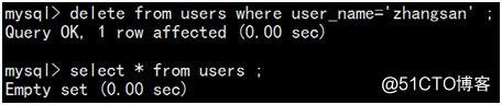 Linux 中的MYSQL数据库常用管理语言