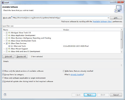 Eclipse中使用Hibernate
