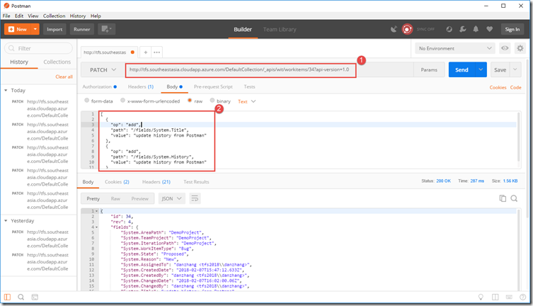 使用Postman验证TFS Rest API-CSDN博客