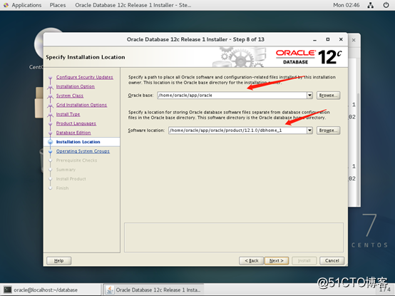Centos7安装Oracle-12c