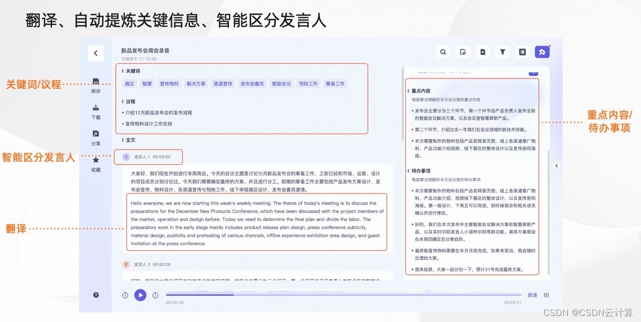 支持中英文自由说、访谈自动整理，新一代会议AI助理“听悟”升级发布_阿里听悟说话人分离-CSDN博客