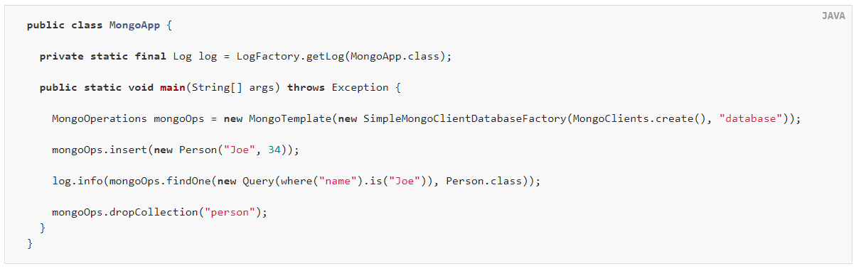 Spring认证中国教育管理中心-Spring Data MongoDB教程二