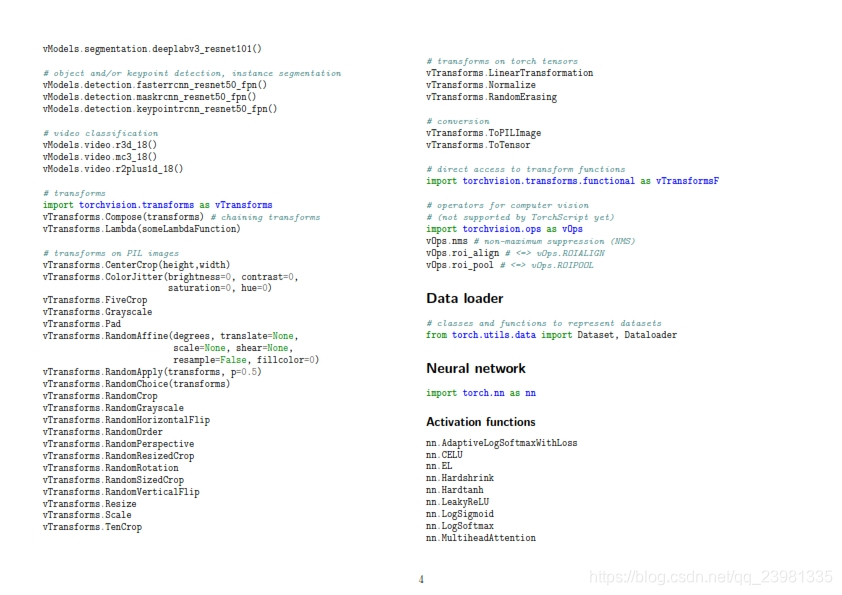 pytorch_v1.2 cheat sheet